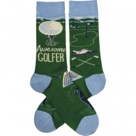Awesome Golfer Socks with Logo