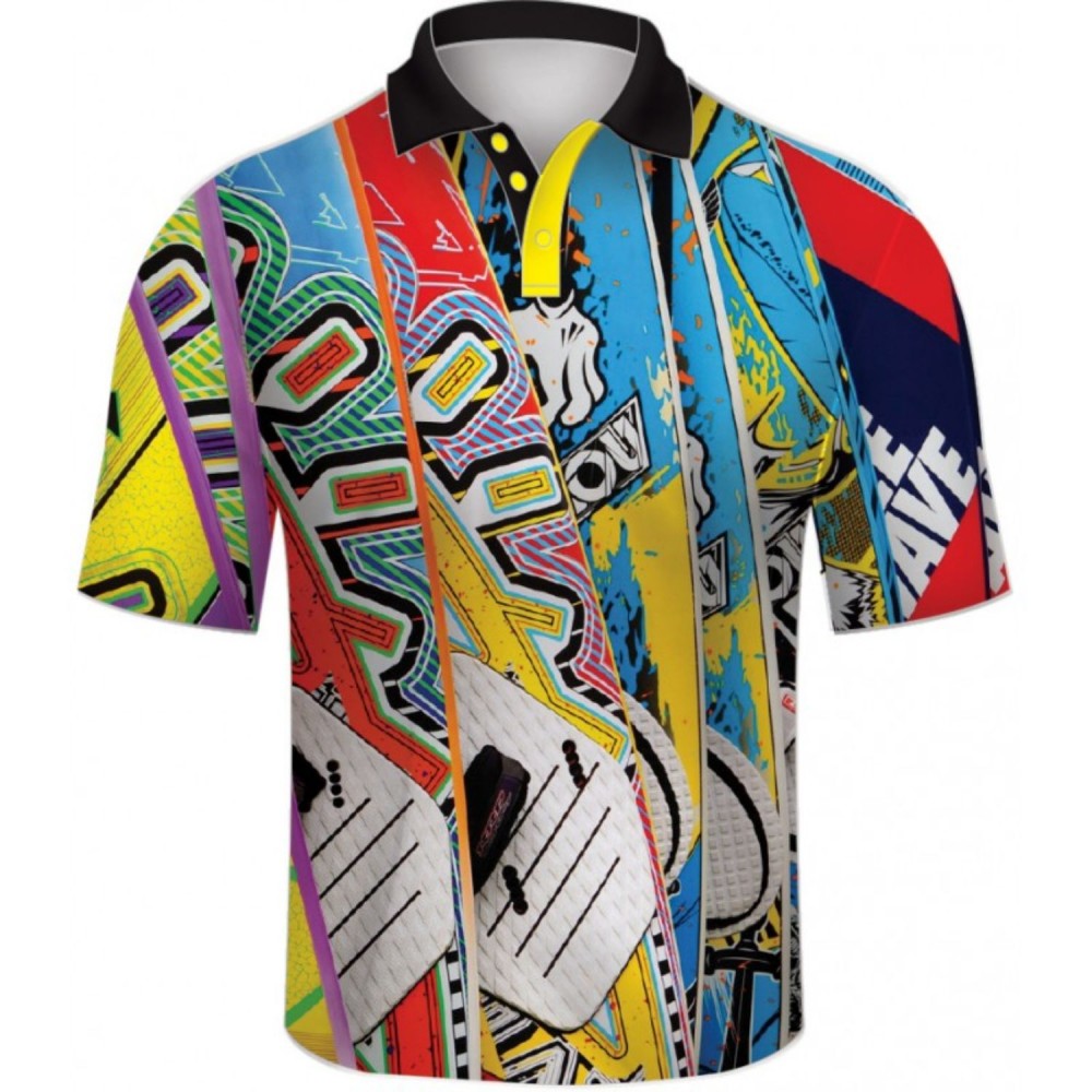 Custom Imprinted Unisex Sublimation Polo 150 GSM 100% Polyester Performance Custom Imprinted Unisex Sublimation Polo 150 GSM 100% Polyester Performance