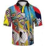 Custom Imprinted Unisex Sublimation Polo 150 GSM 100% Polyester Performance