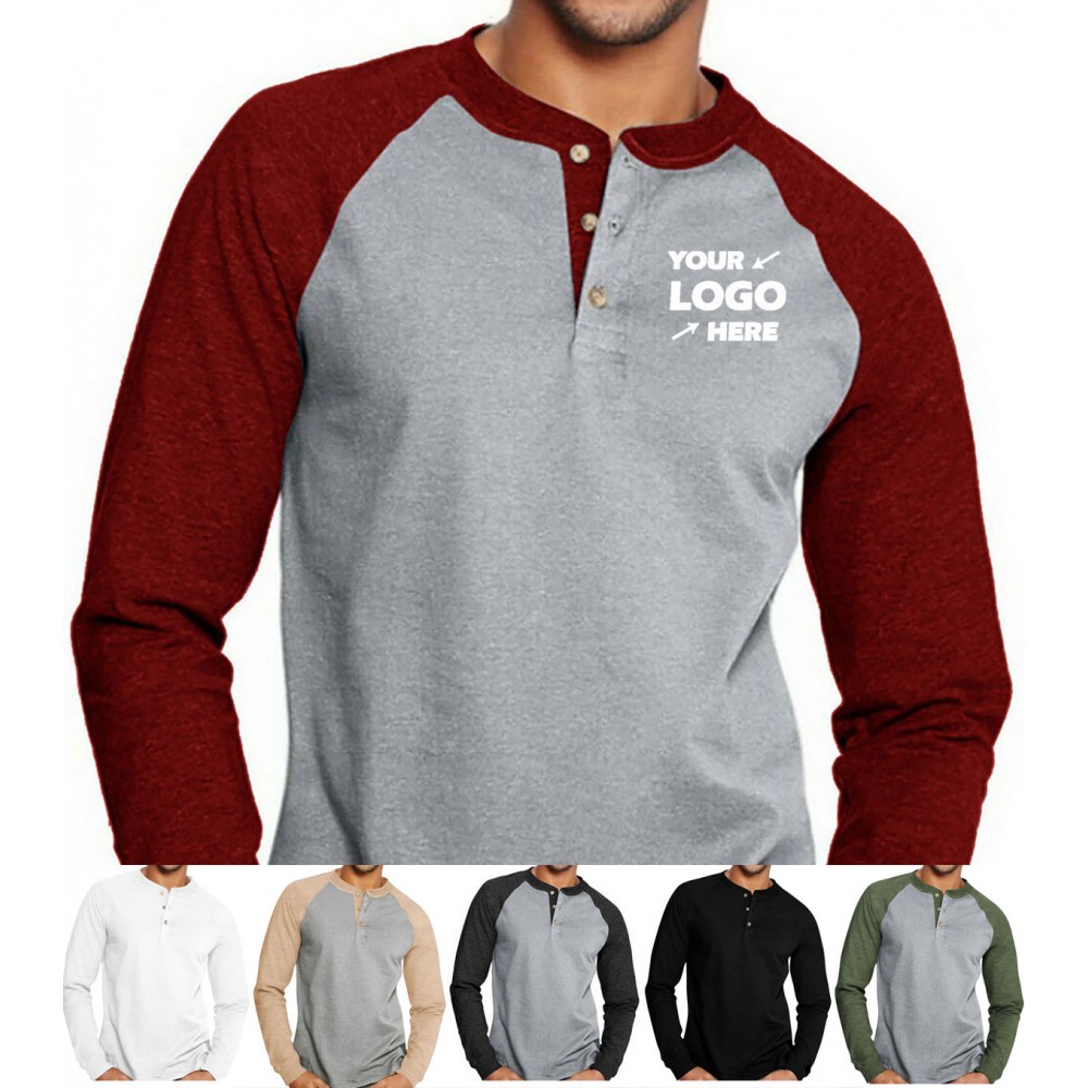 Men' S Crewneck Long-Sleeve Shirt with Logo Men' S Crewneck Long-Sleeve Shirt with Logo
