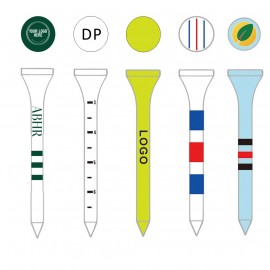 Logo Branded Custom Wood Golf Tees  Colorful & Durable