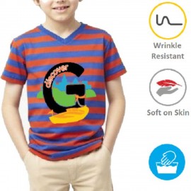 Custom Branded Kids V-Neck T-Shirt w/ Edge to Edge Sublimation Tshirts