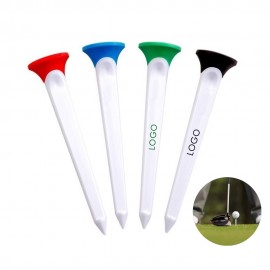 Custom 3 1/10" Plastic Golf Tee W/ Colorful Top