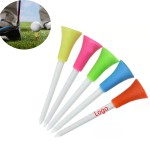 Dual-Color Rubber and Plastic Golf Tee with Soft Sleeve with Logo