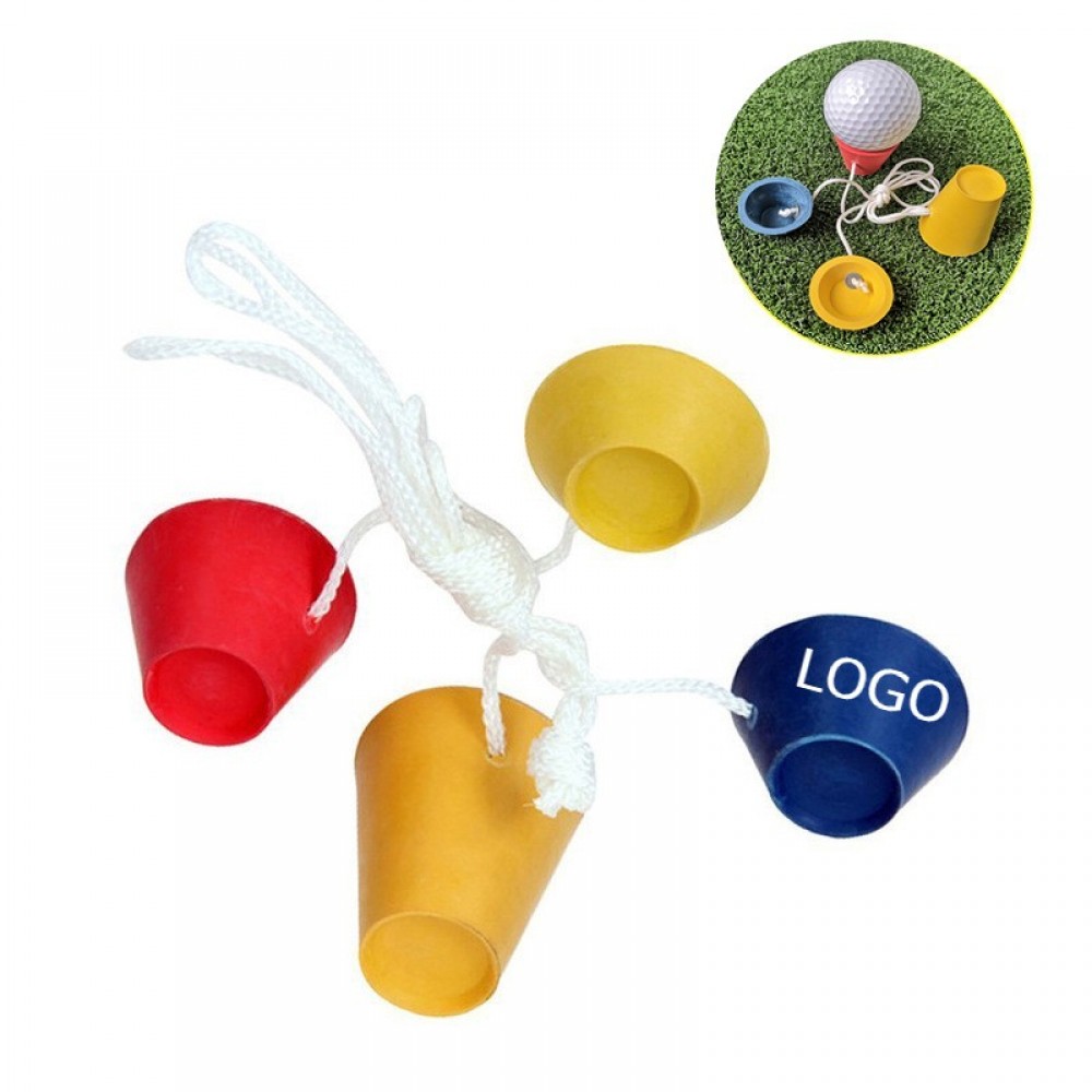 Rubber Winter Golf Tees with 4 Different Heights for Frosty Days with Logo