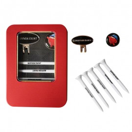 Golf Hat Clip Ball Marker Tee Tin Kit with Logo  Golf Hat Clip Ball Marker Tee Tin Kit with Logo