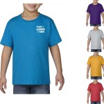 Youth Cotton Crew Neck T-Shirt with Logo