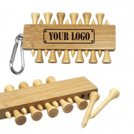 Promotional Golf Tee Holder With 12Pcs Tee