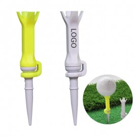 Plastic Golf Tee with 180 Degree Rotation with Logo
