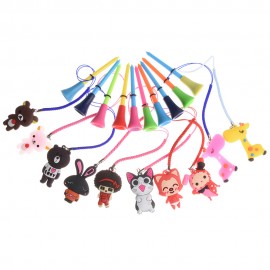 Cute Pattern Plastic Golf Tees with Rubber Cushion Top with Logo  Cute Pattern Plastic Golf Tees with Rubber Cushion Top with Logo