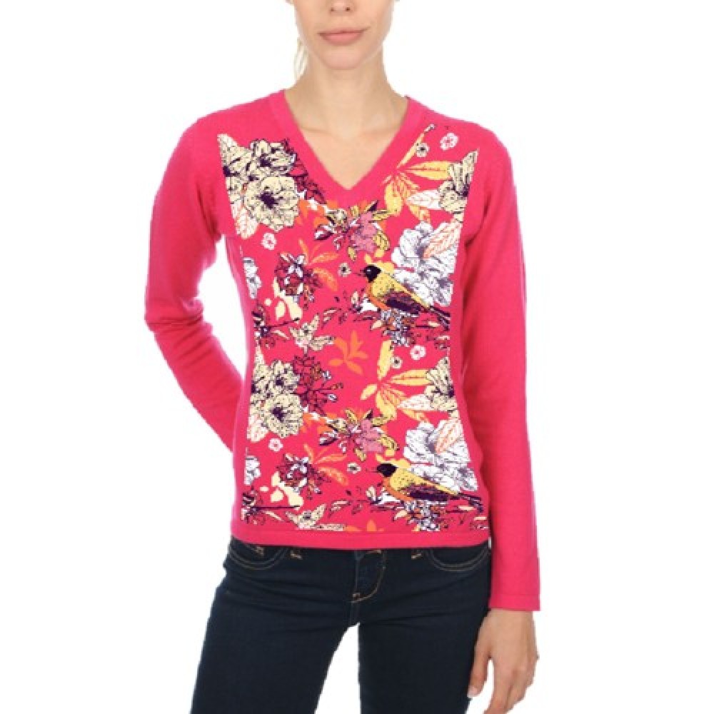 Women's Long Sleeve V-Neck T-Shirt w/Dye Sublimation Tshirts Logo Printed