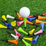 Personalized Plastic Golf Tees with Soft Rubber Cushion Top