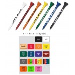 Logo Printed Premium Wood Golf Tees (3-1/4" length) Bulk - 1-color imprint