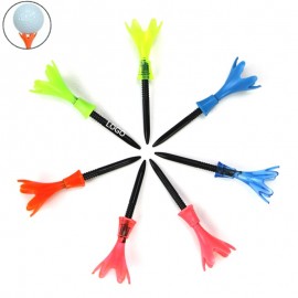 Flower Shape Plastic Golf Tees with Logo  Flower Shape Plastic Golf Tees with Logo