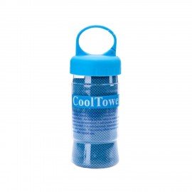 Yarn Cooling Towel - Plastic Bottle with Logo