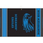 16" x 24" Designer Woven Golf Towel w/ 2 CleanerQS Custom Branded