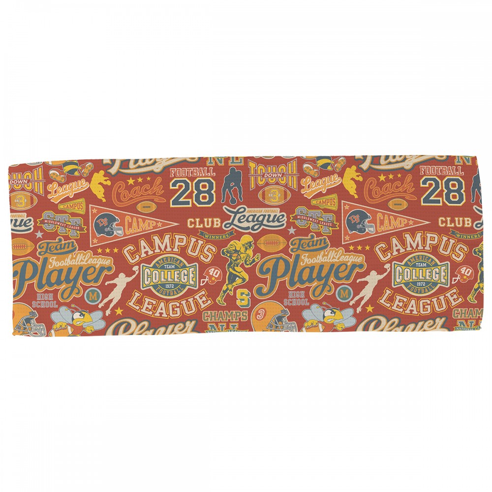 Logo Printed Gridiron Full-Color 12" x 32" Waffle Microfiber Sports Towel Logo Printed Gridiron Full-Color 12" x 32" Waffle Microfiber Sports Towel