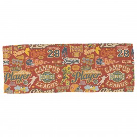 Logo Printed Gridiron Full-Color 12" x 32" Waffle Microfiber Sports Towel
