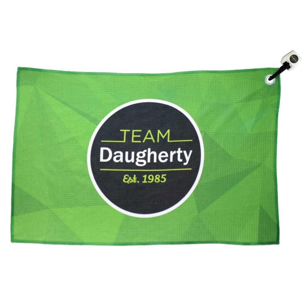 Logo Printed EZ KLIPP Magnetic Golf Towel Logo Printed EZ KLIPP Magnetic Golf Towel
