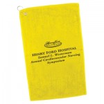 Logo Printed Colored Hand Towel Hemmed