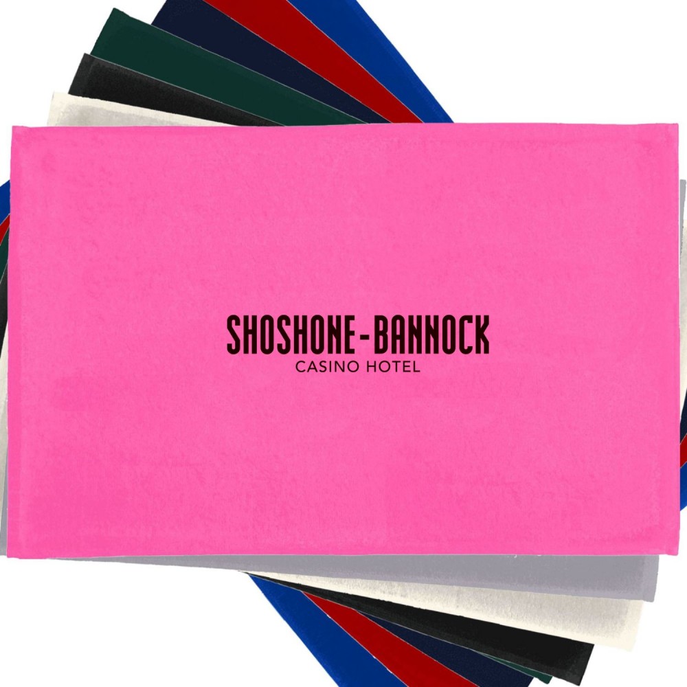 Custom Embroidered 360 GSM 16" X 25" Cotton Velour Sports Towel