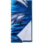 Custom Embroidered 22" X 42" Sublimated Silk Touch Velour Bath/Sports Towel