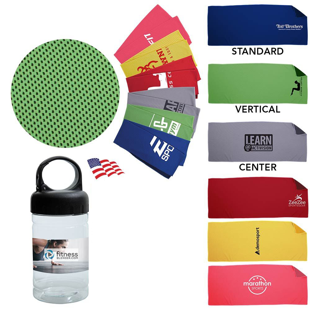 Deluxe Cooling Towel (Direct Import-8-10 Weeks Ocean) Custom Imprinted Deluxe Cooling Towel (Direct Import-8-10 Weeks Ocean) Custom Imprinted