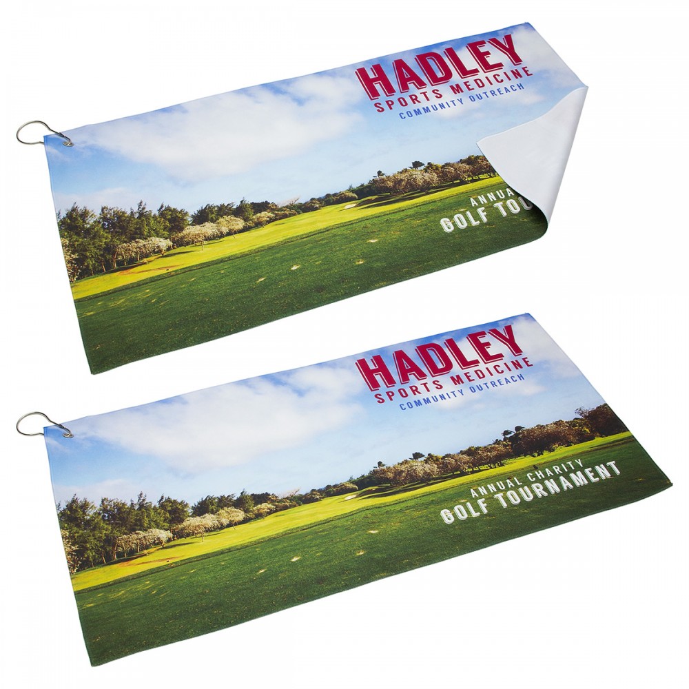 12" x 24" 200GSM Premium Microfiber Towel with Metal Hook Custom Branded 12" x 24" 200GSM Premium Microfiber Towel with Metal Hook Custom Branded