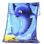 Logo Printed 28" X 58" Sublimated Silk Touch Velour Beach Towel