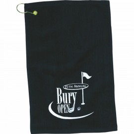 Turkish Hemmed Colored Golf Towel (12"x17") with Logo