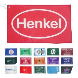 Logo Printed Rally Towel With Hook  Logo Printed Rally Towel With Hook