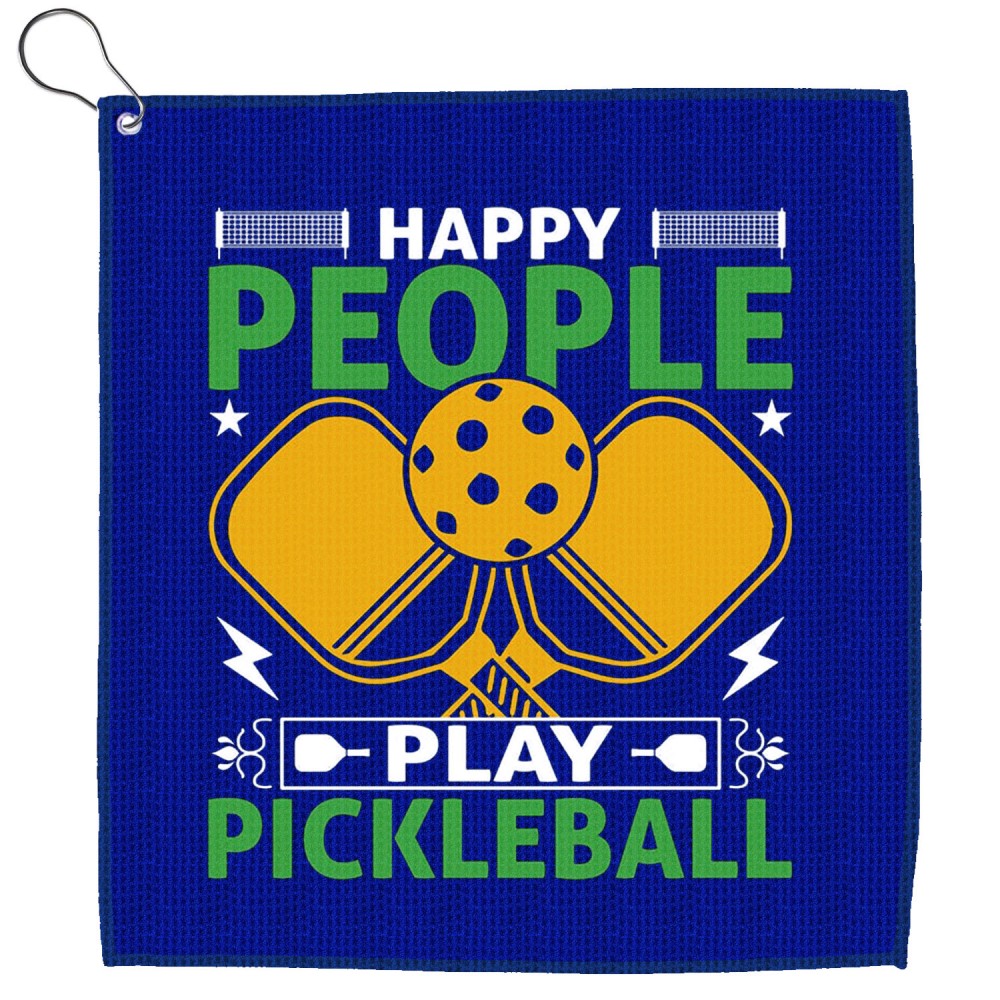 Waffle Texture full Color Pickleball Cooling Towel with Logo Waffle Texture full Color Pickleball Cooling Towel with Logo