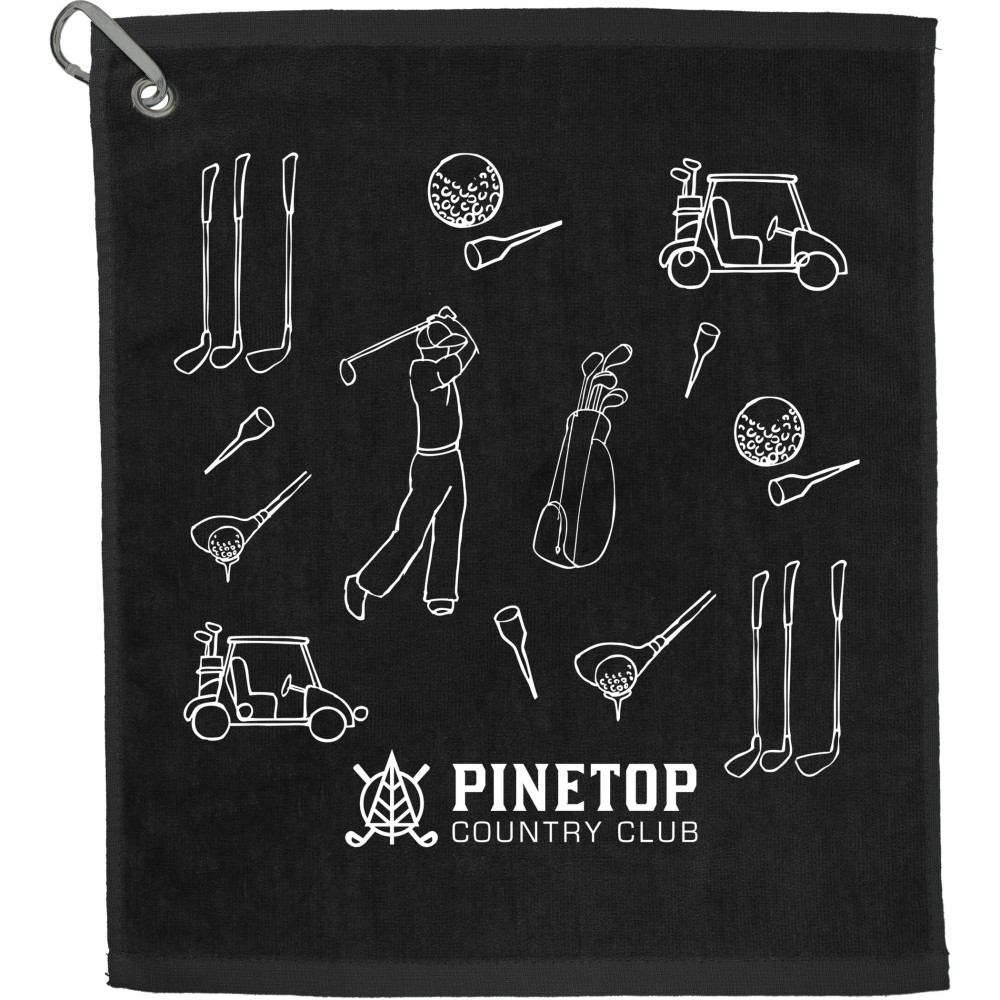 Custom Embroidered 15'' x 18'' Terry Golf Towel Custom Embroidered 15'' x 18'' Terry Golf Towel