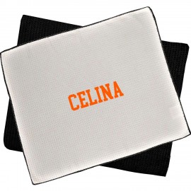 15" x 18" Polyester Waffle Weave Sports Towel with Logo