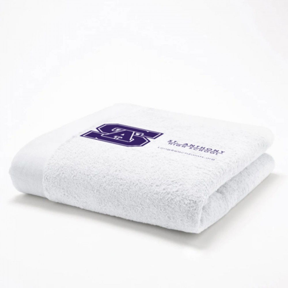 100% Cotton Premium Cotton Terry Towel USA Decorated (11" x 44") with Logo