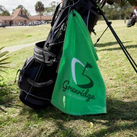 16" x 25" Premium Golf Towel w/ Hook & Grommet with Logo