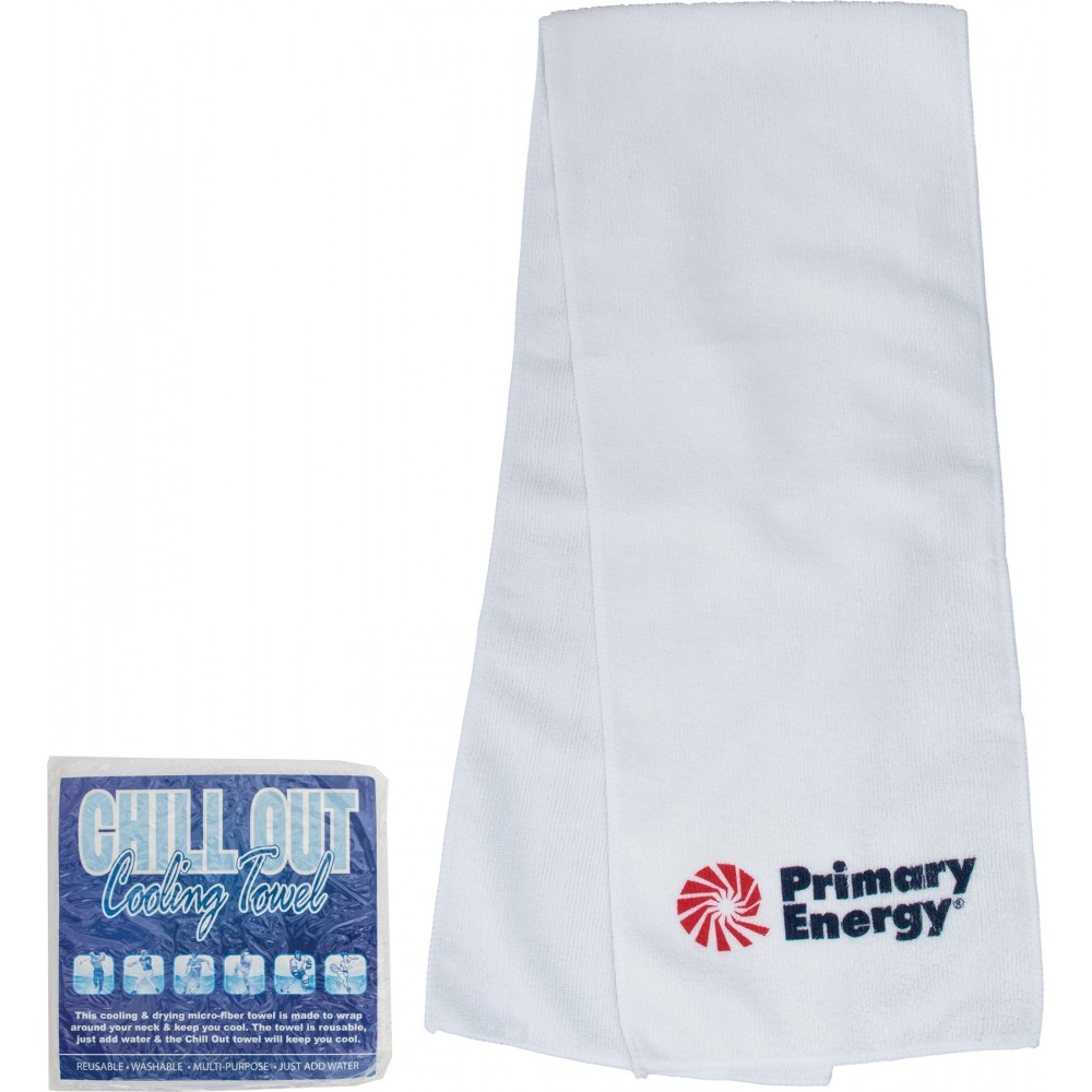 Custom Embroidered Chill Out Fitness Workout Cooling Towel Custom Embroidered Chill Out Fitness Workout Cooling Towel