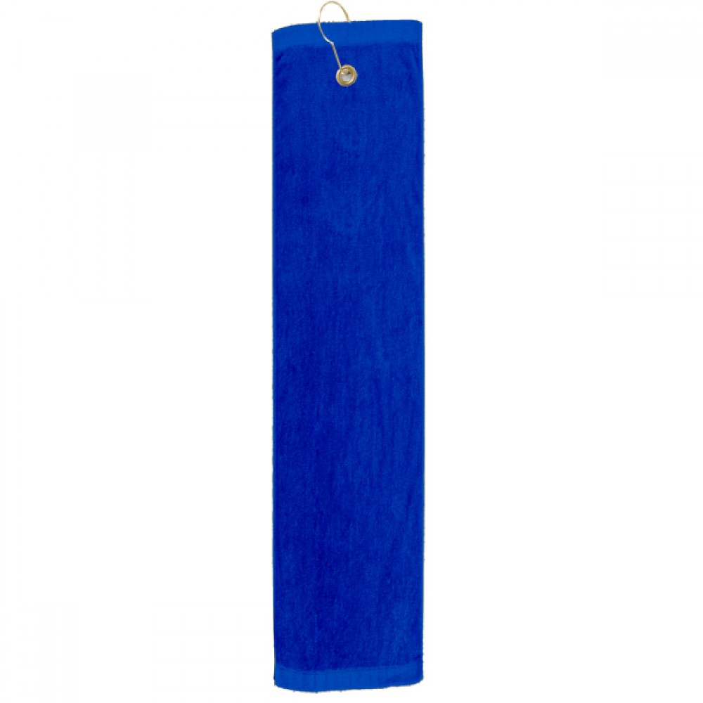 Premium Velour Golf Towel - Trifolded (Color Embroidered) with Logo Premium Velour Golf Towel - Trifolded (Color Embroidered) with Logo