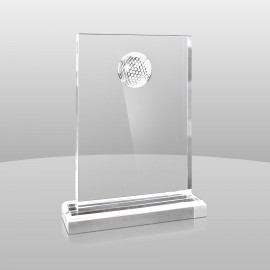 Custom Clear Golfer Award (7"x5"x2")