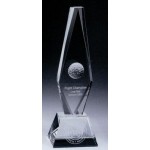 Promotional Large Golf Ball Diamond Trophy