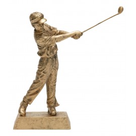 Customized Golf, Male Figure - Large Signature Figurines - 10-1/2" Tall
