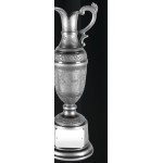 Custom Imprinted St. Andrews Resin Electroplated Silver Claret Jug Award