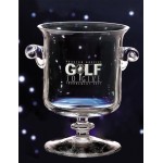 7" Cup McKinley Glass Trophy Logo Printed