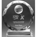 Logo Branded Big Easy Crystal Golf Award, Medium