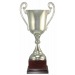 Custom Slim Detailed Silver Plated Italian Cup
