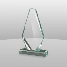 Jade Green Pinnacle Award I (7"x4"x2") Custom Branded