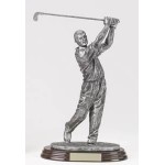 Personalized Male Swing Golfer Award - 10 1/2" Tall