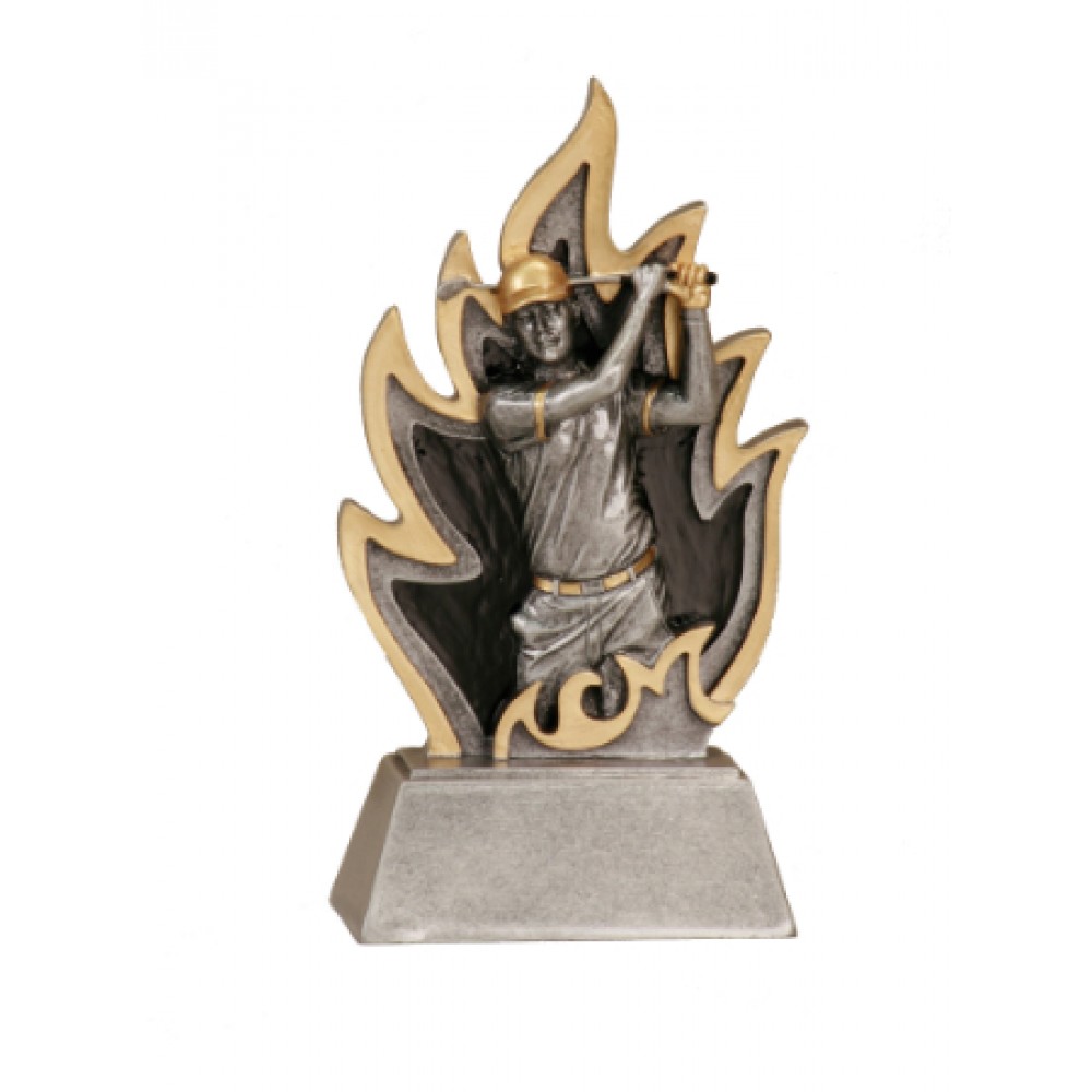 Ignite Resin Male Golf Trophy - 5 1/2" Tall Custom Branded Ignite Resin Male Golf Trophy - 5 1/2" Tall Custom Branded
