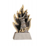 Ignite Resin Female Golf Trophy - 5 1/2" Tall Custom Imprinted