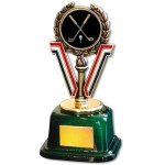 Stock 7" Trophy with 2" Golf General and Engraving Plate Custom Branded